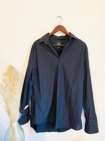 Chemise noire à poids à manches longues taille l 40 h&m