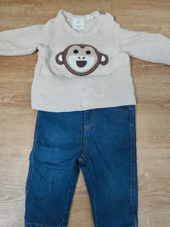Ensemble pull jean