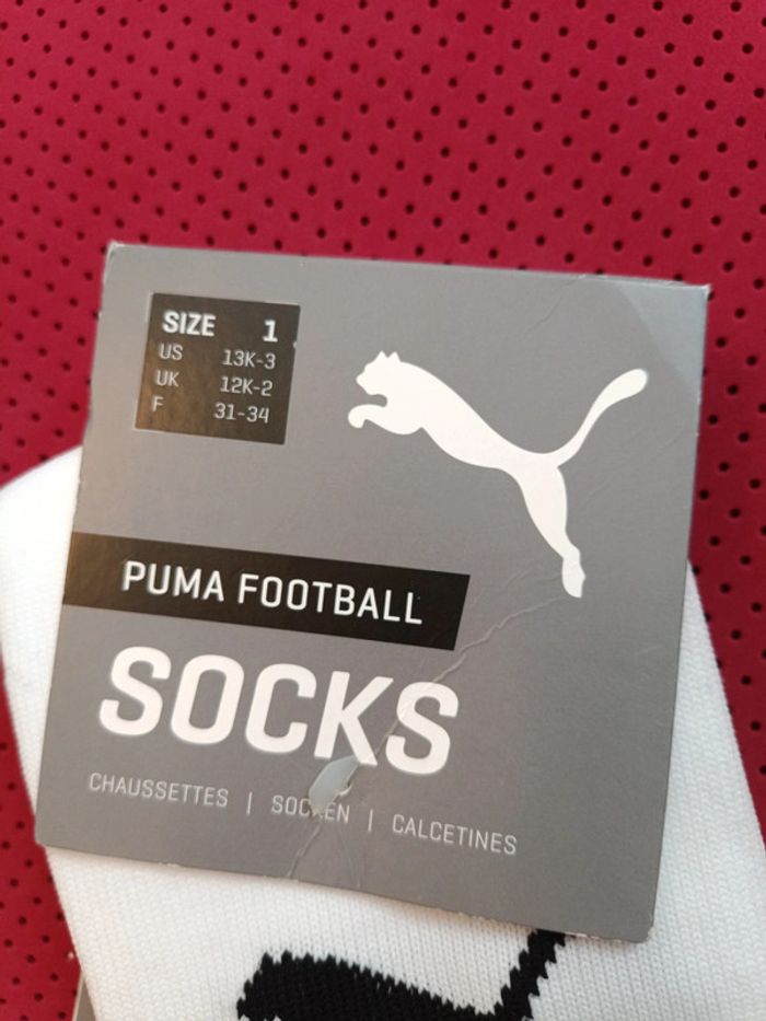 Chaussettes de foot AC Milan, Puma Authentique Officiel taille 31/34, neuf - photo numéro 8