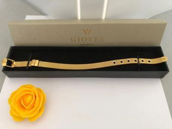 Bracelet femme neuf plaqué or 21,5 cm