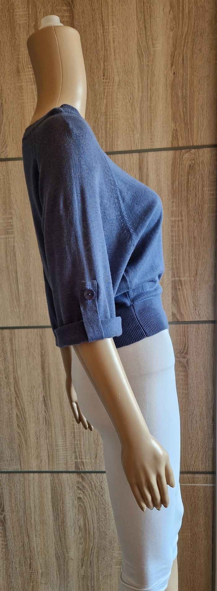 Pull court bleu femme T1/36 - photo numéro 3