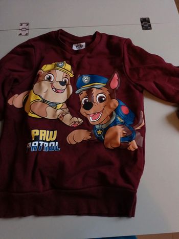 Pull Pat patrouille Bordeaux 9 ans