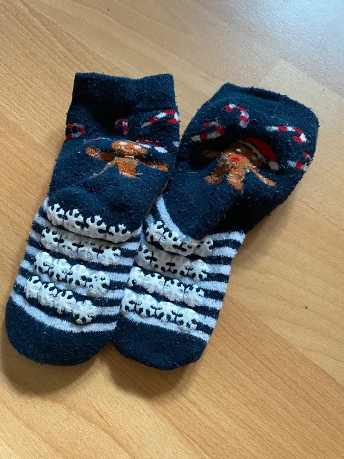 Chaussettes anti dérapantes Noël Taille 19-22 - photo numéro 2
