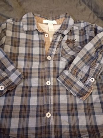 Chemise à carreaux 1 an