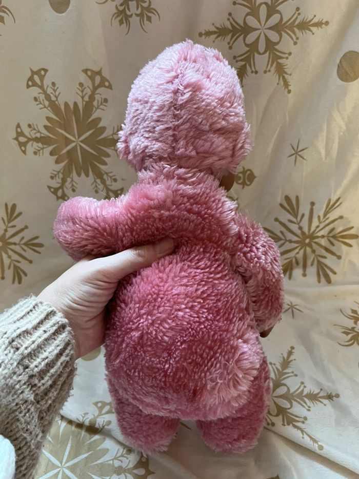 Peluche vintage Tiemi rose - photo numéro 5