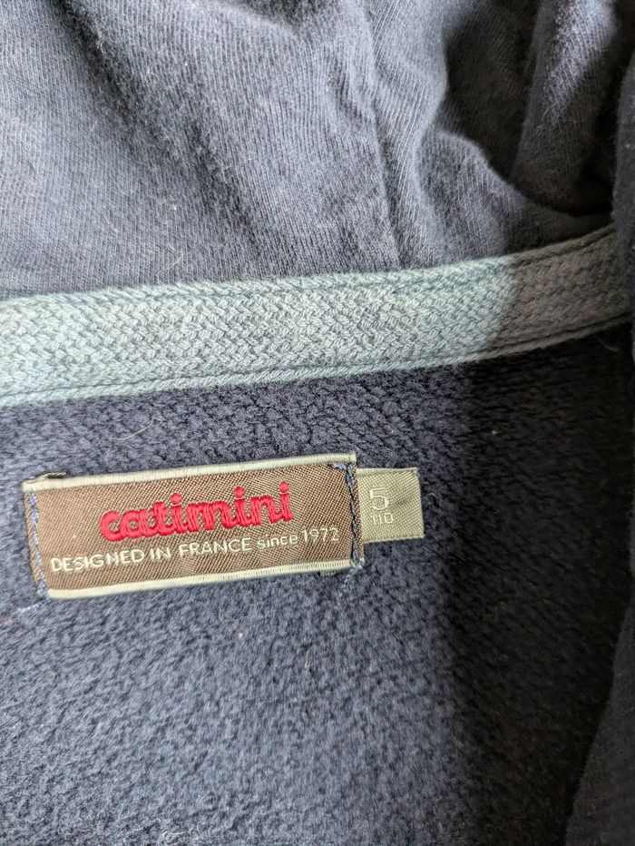 Veste zippée capuche catimini 5 ans - photo numéro 2