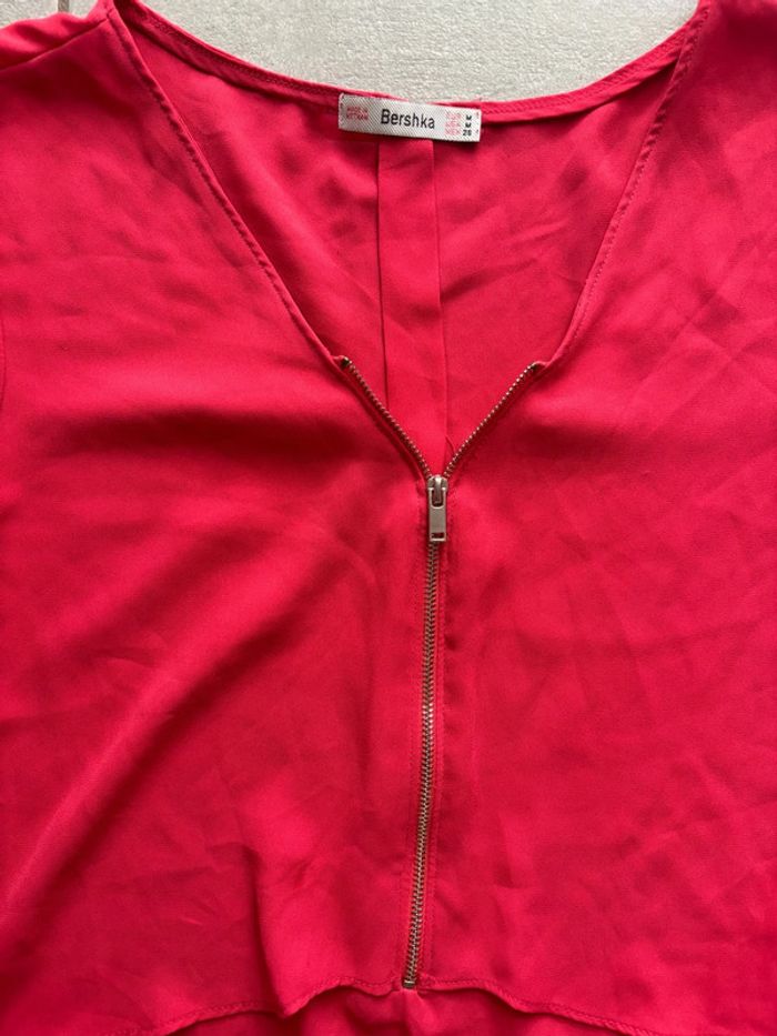 Blouse rouge fluide – Bershka – Taille M - photo numéro 2