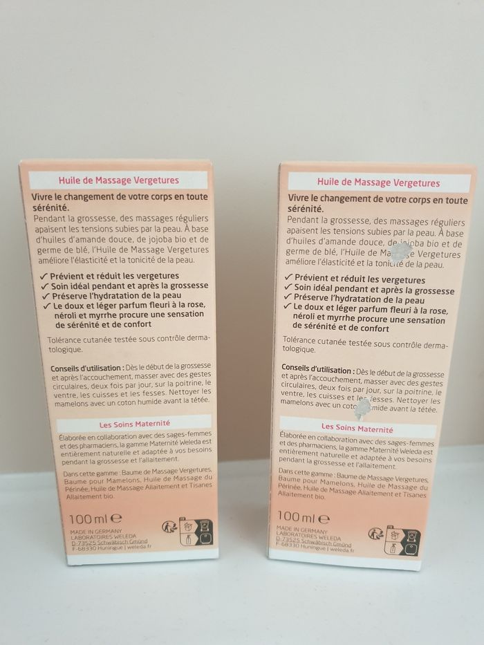 Huile massage vergeture Weleda - photo numéro 2