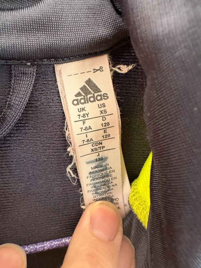 Veste adidas garçon taille 7/8 ans - photo numéro 3