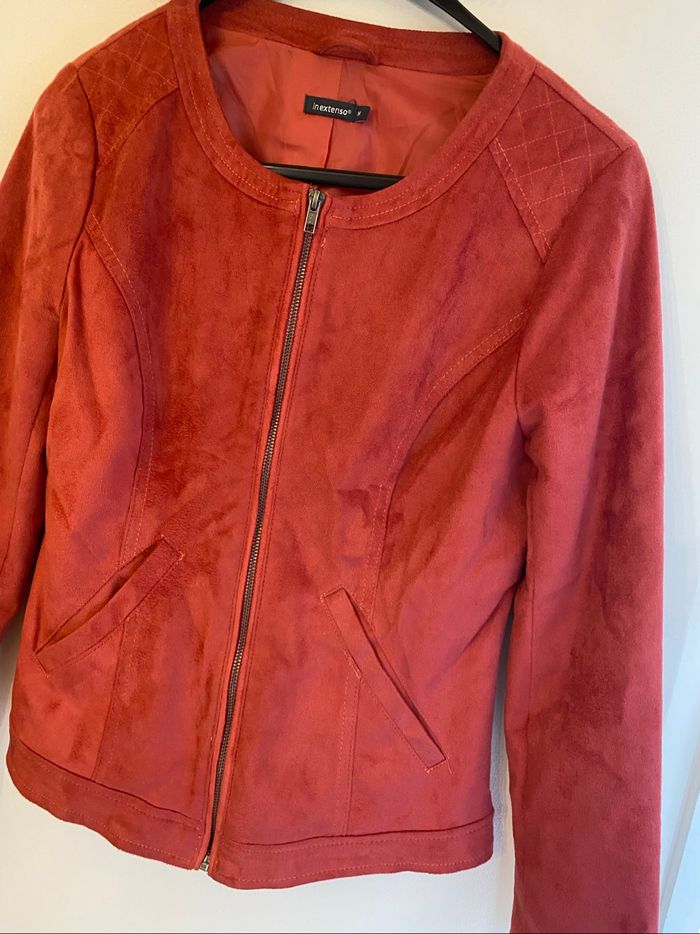 Veste mi-saison pour femme  effet dim , en très bon état , taille 38/40 - photo numéro 5