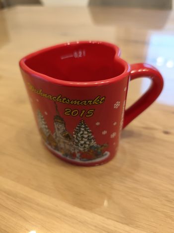 Tasse cœur rouge