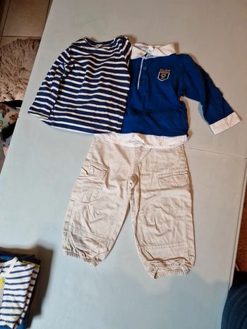 Lot tee-shirts manches longues + pantalon