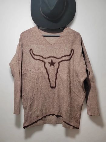 Pull femme taureau loose taille unique