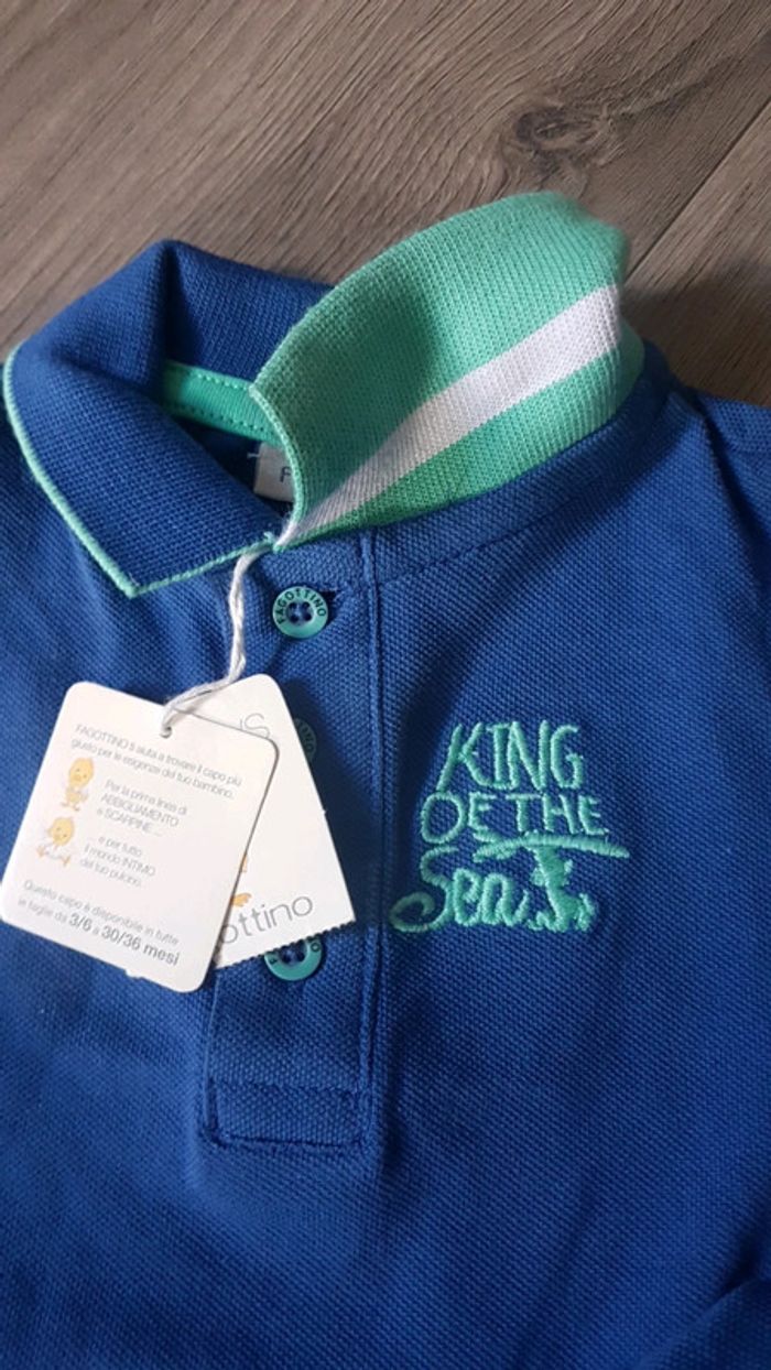 Polo neuf 3/6 mois Garçon fagottino - photo numéro 3
