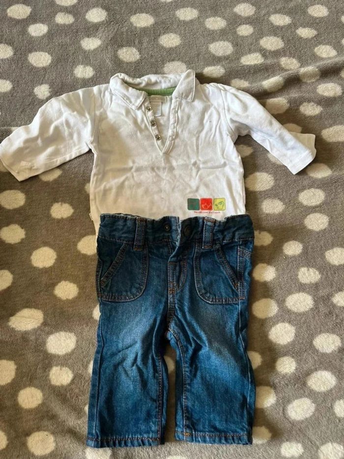 Lot vêtements 34 articles bébé taille 1 mois 53, 54 cm - photo numéro 3