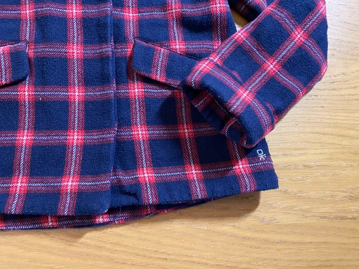 Okaidi Caban Manteau classique bleu/rouge Taille 8 ans - photo numéro 3