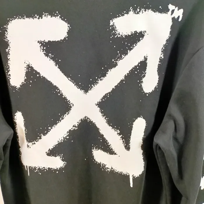 Sweat Off-White noir END.20 oversize sérigraphie fluo édition 2013 taille L A1511 - photo numéro 7