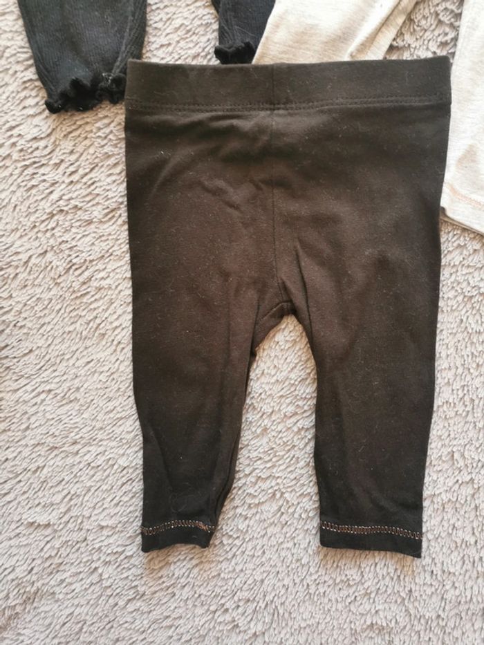 Lot de 3 leggings Orchestra 3 mois - photo numéro 2