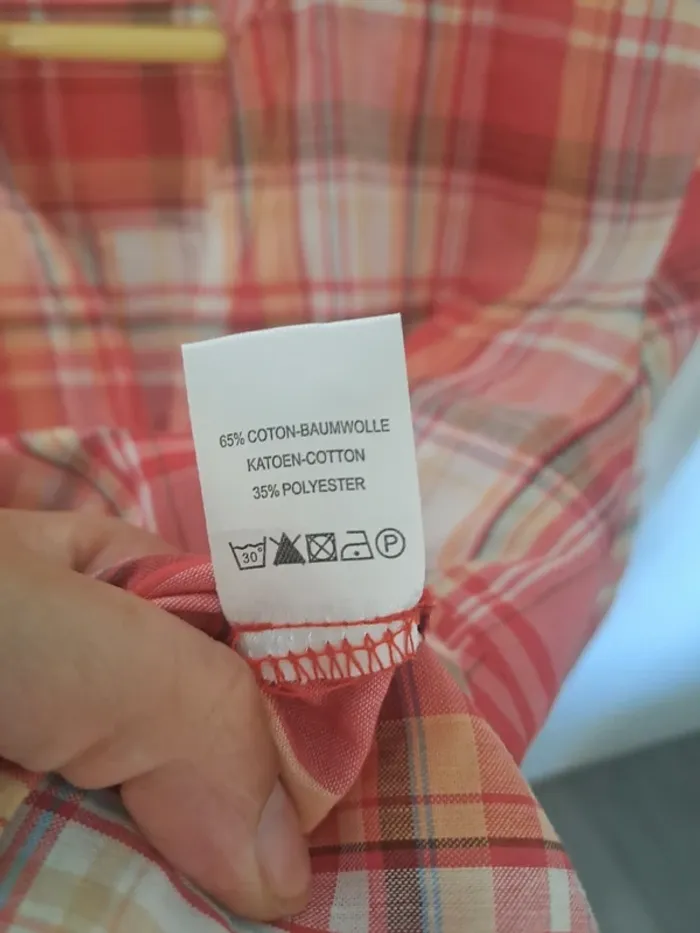 Chemise longue / Tunique à carreaux Celaia Taille 42 - photo numéro 12