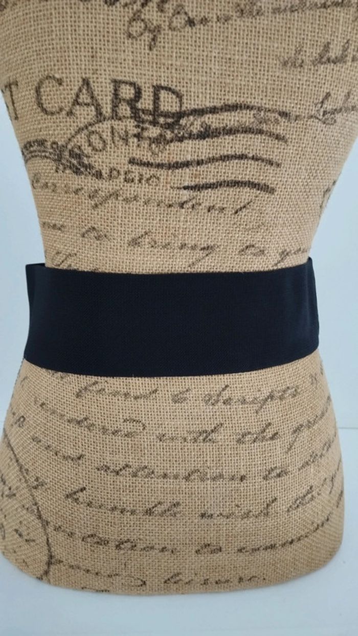 Ceinture noire élastique 75/80 cm femme - photo numéro 4
