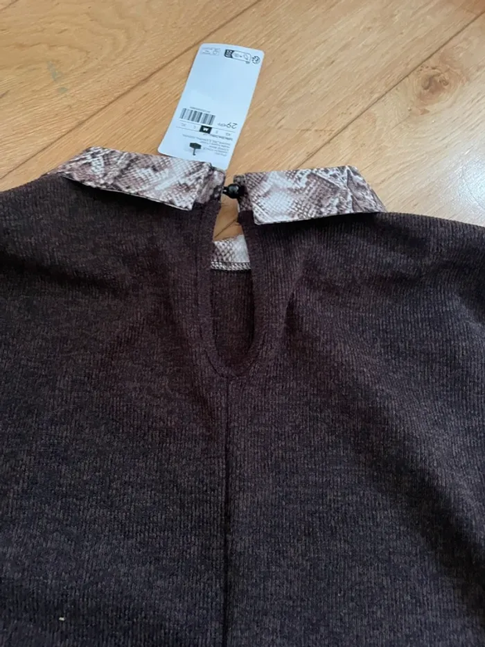 Pull marron - photo numéro 3