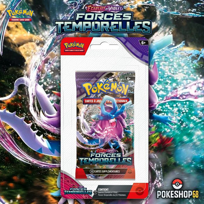 ⏳ Blister Pokémon Écarlate & Violet 5 – Forces Temporelles – 1 Booster sous blister