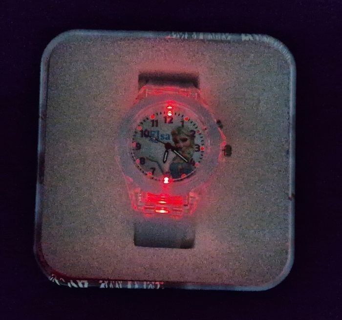 Montre Led la reine des neige bleu - photo numéro 3