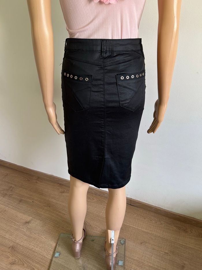 Jupe noire mi longue Morgan taille 34 jamais portée - photo numéro 5