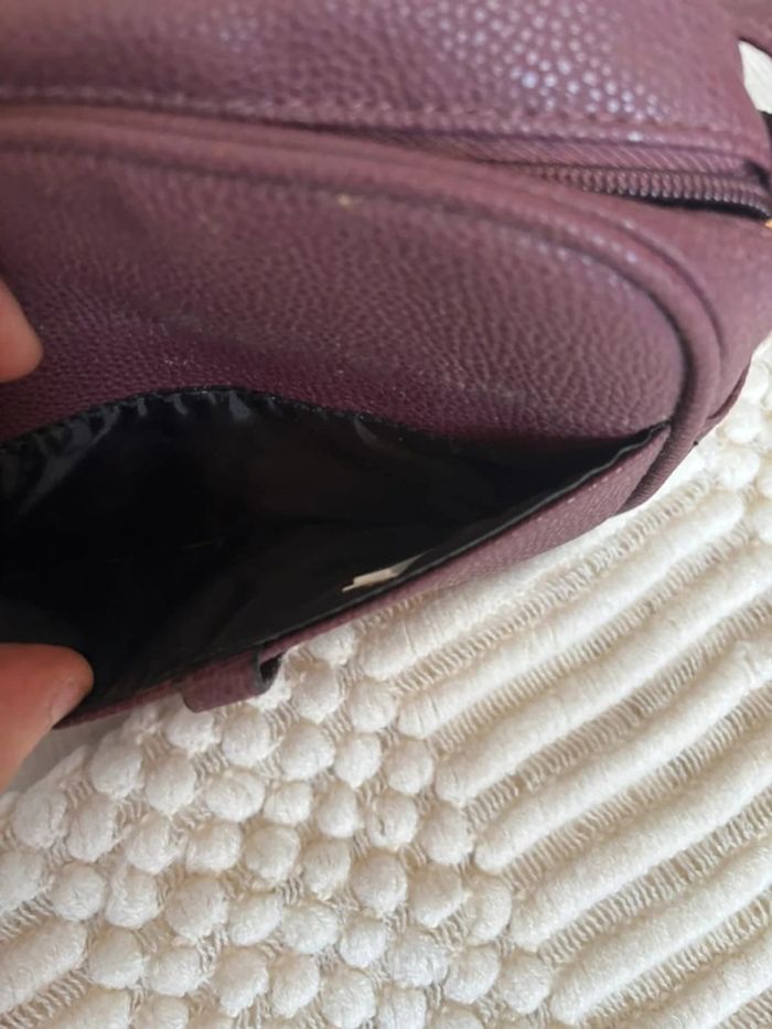 Petit sac à main couleur prune - photo numéro 4