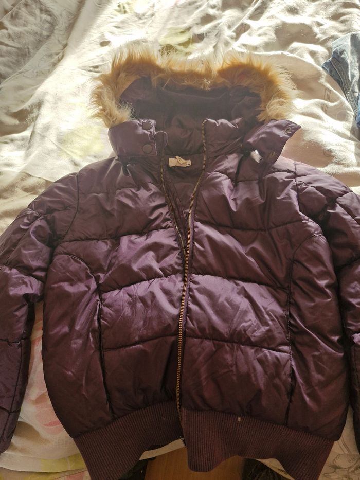 Anorak doudoune mauve - photo numéro 2