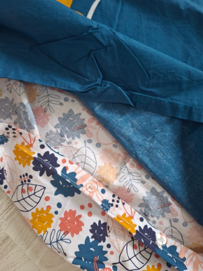 Lot ensemble housse de couette et coussin Lama Petit beguin NEUF - photo numéro 4