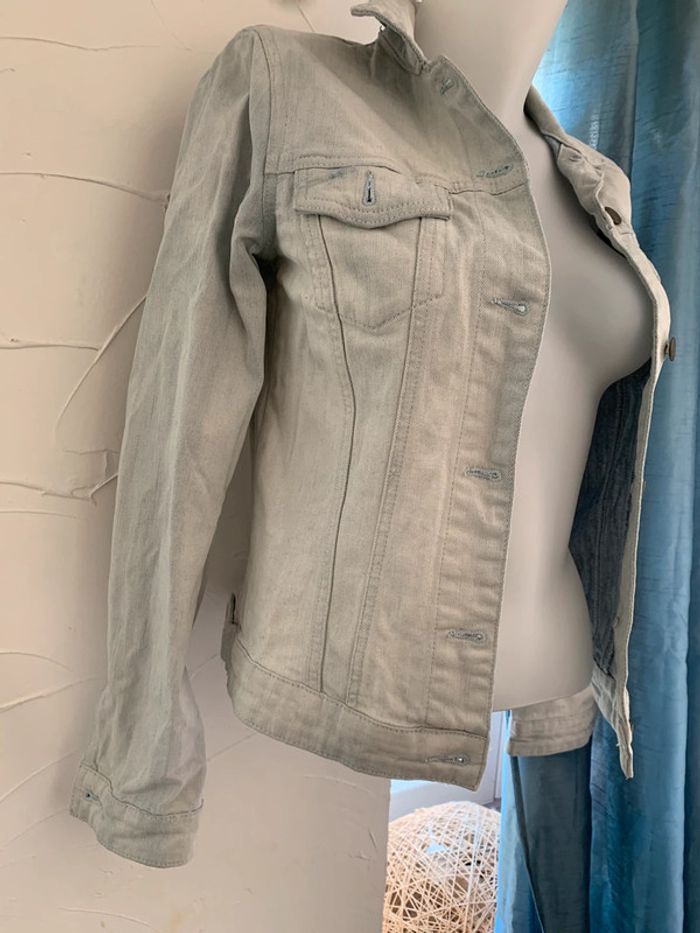 Veste en jean Esprit bleu clair taille 38 - photo numéro 4