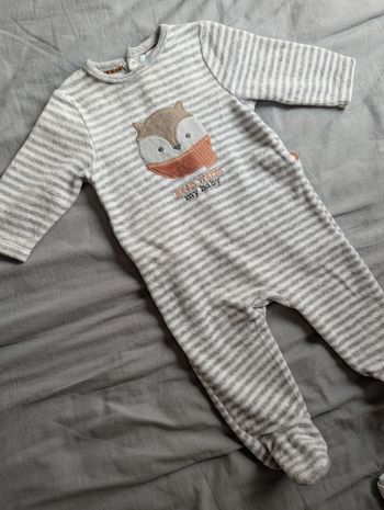 Pyjama velours 3 mois 59cm
