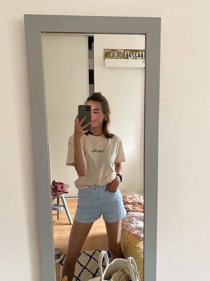 Short à rayures - H&M - photo numéro 4