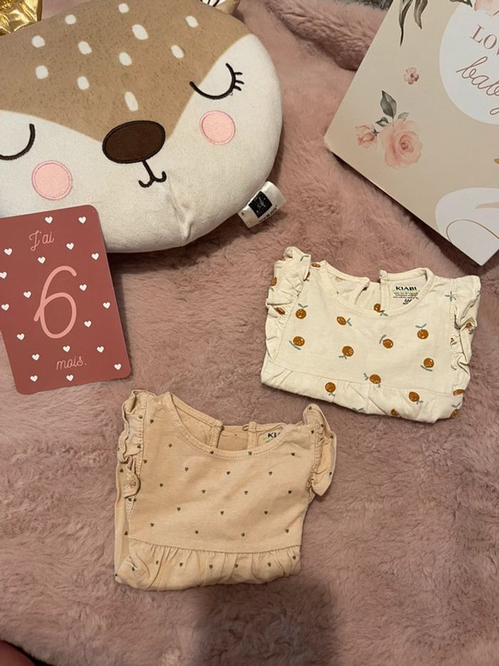 Lot de 2 tee shirt ML 6m