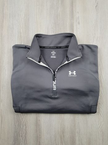 Sweat Under Armour 1/4 Zip Gris – Coupe Loose – SS 2024 – Taille M