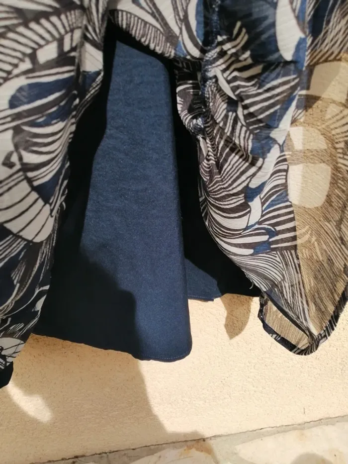 Robe bleu avec doublure - photo numéro 4