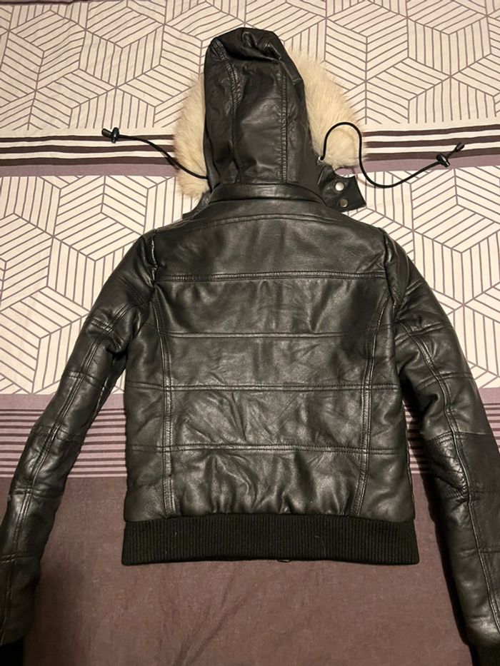Doudoune cuir de mouton femme S - photo numéro 2