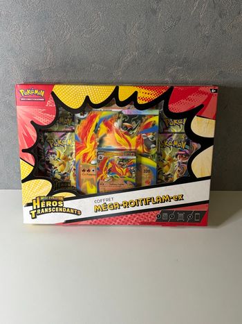 Carte Pokemon Coffret Mega Roitiflam ex neuf scellé 
