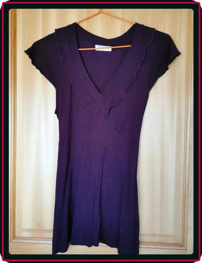 Tee shirt violet foncé