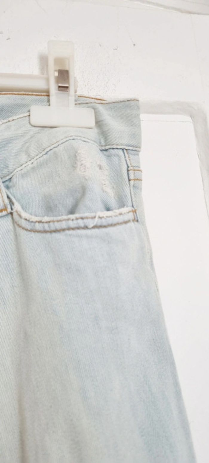 Jean bleu clair delavé skinny ba&sh 27 équivalent 37 - photo numéro 5