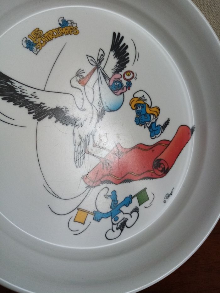 Assiette enfant Schtroumpf - photo numéro 8