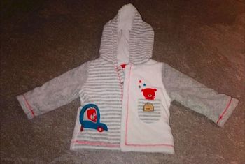 Veste à capuche bébé garçon 12 mois NEUVE
