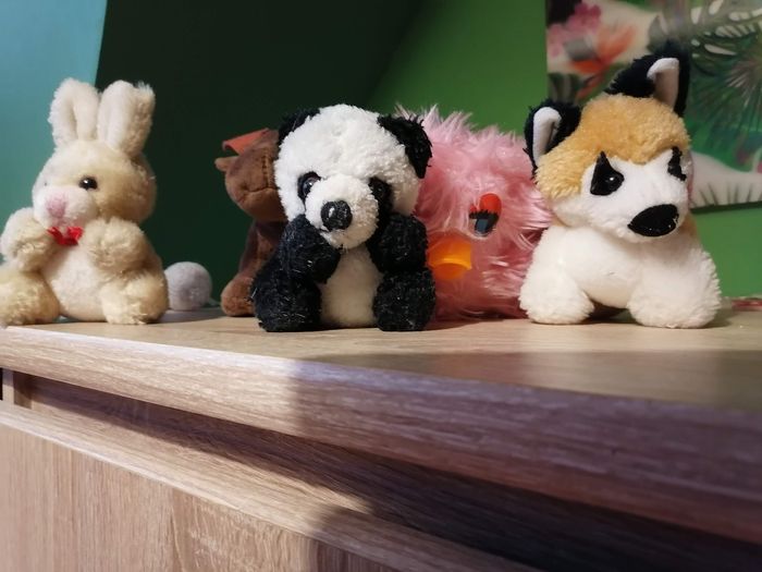 5 mini peluches