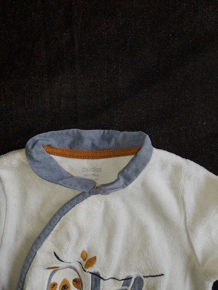 Pyjama velours, ouverture devant - photo numéro 3