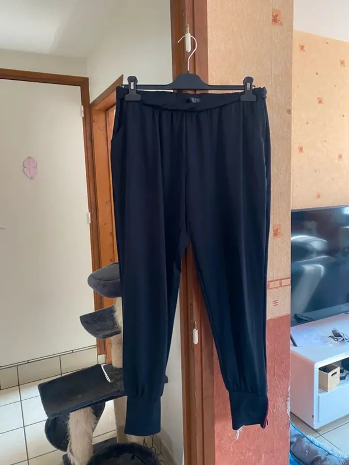 🖤 Pantalon fluide noir élégant – Taille XL - photo numéro 2