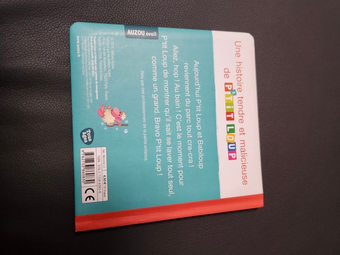 Livre enfant p'tit loup se lave tout seul auzou - photo numéro 2