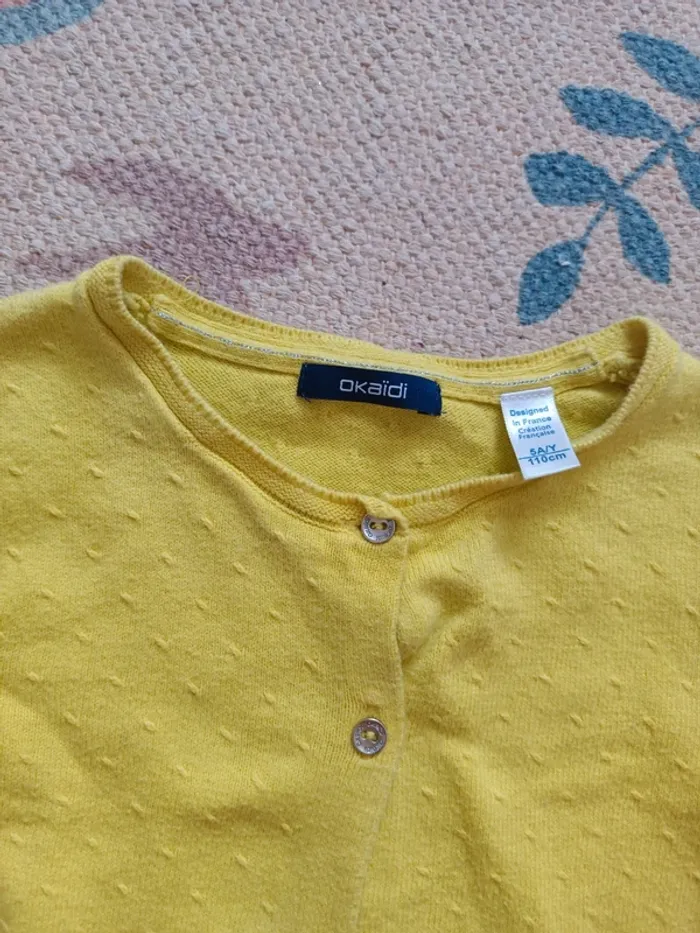 Gilet boléro jaune Okaïdi 5 ans - photo numéro 2