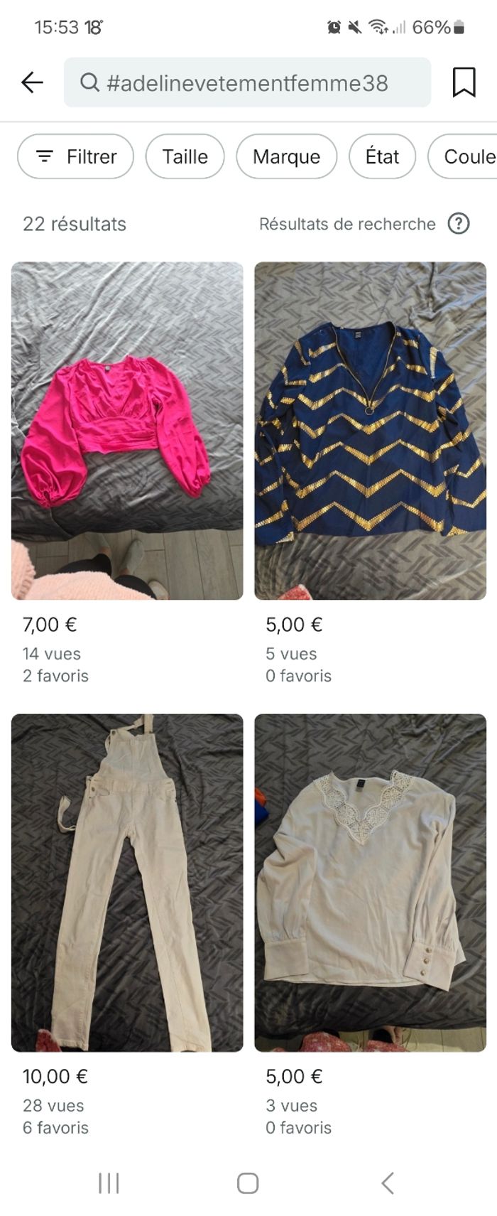 Lot de vetements femme T 38