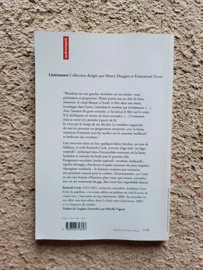 Livre de nouvelles La vengeance du wombat et autres histoires du bush de Kenneth Cook - photo numéro 2